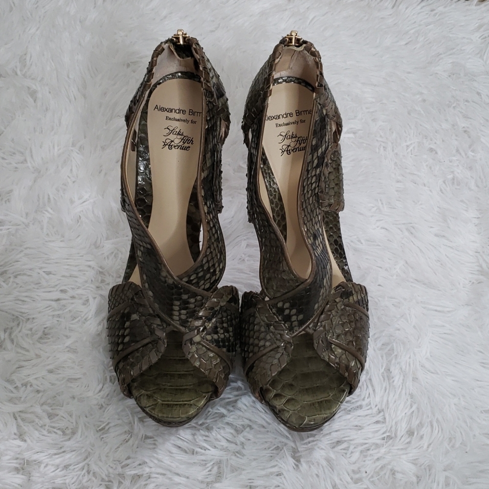 Alexandra Birman Python Stilettos - image 2
